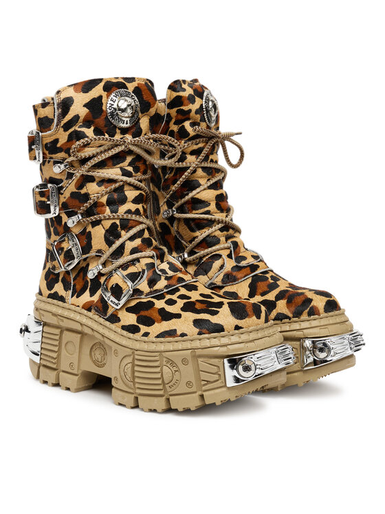 NEW ROCK Šnurovacia obuv NEW ROCK M-WALL373 Béžová