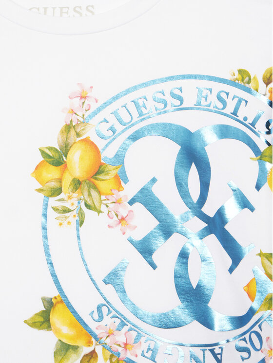 Guess Guess Camiseta J6GI00 K6YW4 Blanco Regular Fit
