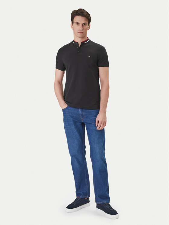 Tommy Hilfiger Tommy Hilfiger Polo Mao MW0MW34752 Negro Slim Fit