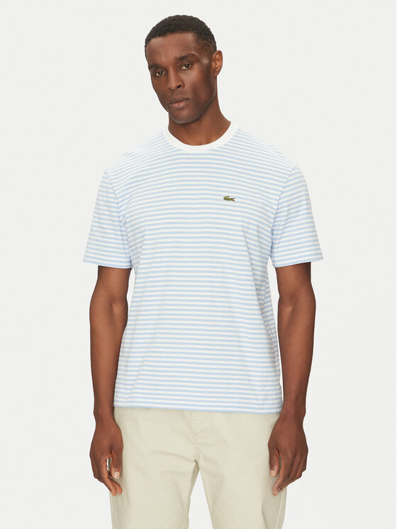 Lacoste Lacoste Marškinėliai TH9749 Žydra Regular Fit