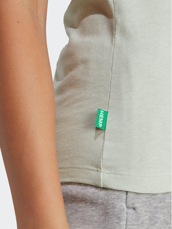 adidas adidas Футболка Essentials+ Made with Hemp T-Shirt HA7151 Зелений Slim Fit