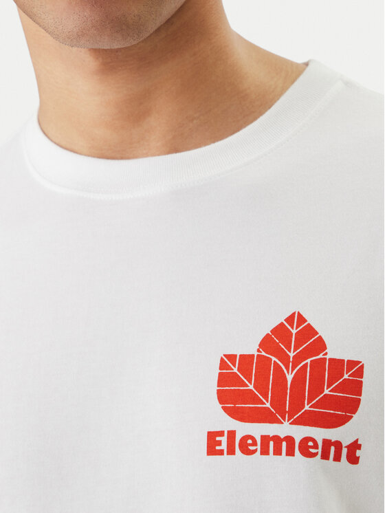 Element Element Camiseta Sporting ELYZT00569 Blanco Relaxed Fit