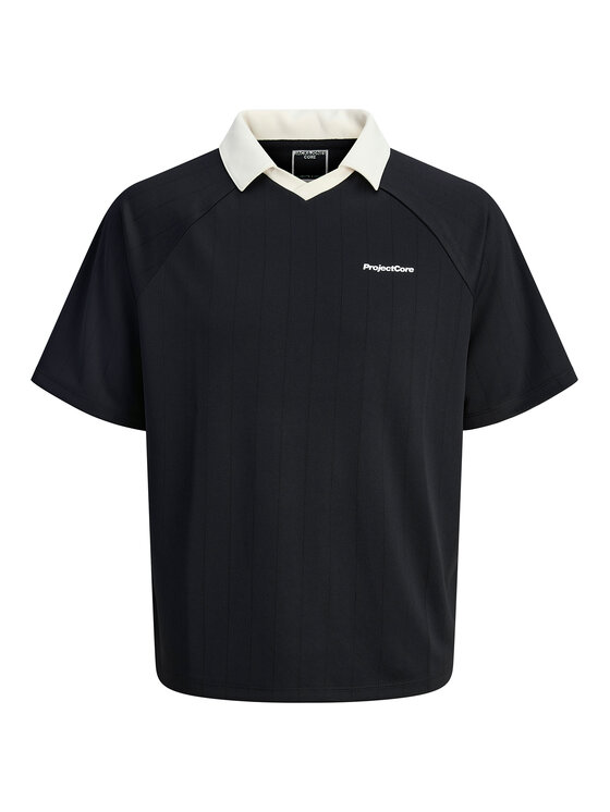 Jack & Jones Jack & Jones Поло Lido 12276758 Чорний Loose Fit