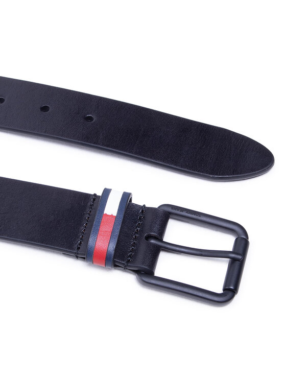 Tommy Jeans Curea pentru Bărbați Tommy Jeans Tjm Casual Flag Belt 3.5 AM0AM07196 Negru