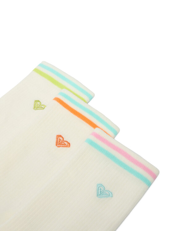 Roxy Довгі шкарпетки Roxy CEO_BR_ROXY_2032_W_AW25 (3 PACK) Білий