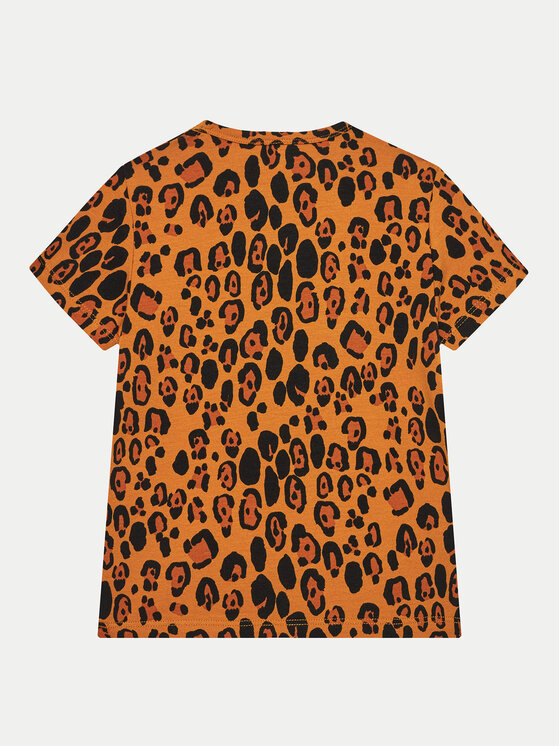 MINI RODINI Mini Rodini T-shirt Basic Leopard 1000000213 Smeđa Regular Fit