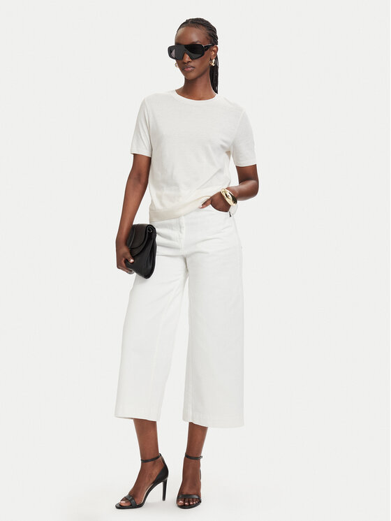 Patrizia Pepe Patrizia Pepe Camiseta 2M4542/J419-W417 Crema Regular Fit