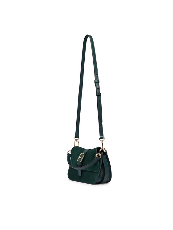 Furla Handtasche Furla Flow Mini Top Handle WB01032 BX3045 CN 5137S Dunkelgrün