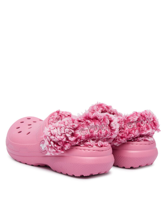 Crocs Шльопанці Crocs Classic Fleece Lined Clog K 212856 Рожевий