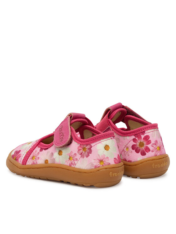 Froddo Тапочки Froddo Barefoot Canvas T-Bar G1700439-4 M Рожевий