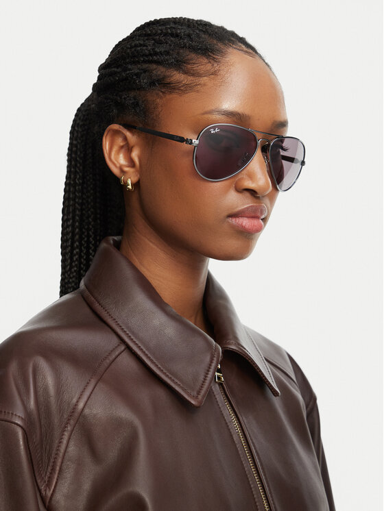 Ray-Ban Okulary przeciwsłoneczne Ray-Ban Aviator Max Summer Capsule 0RB3925 Srebrny ciemny