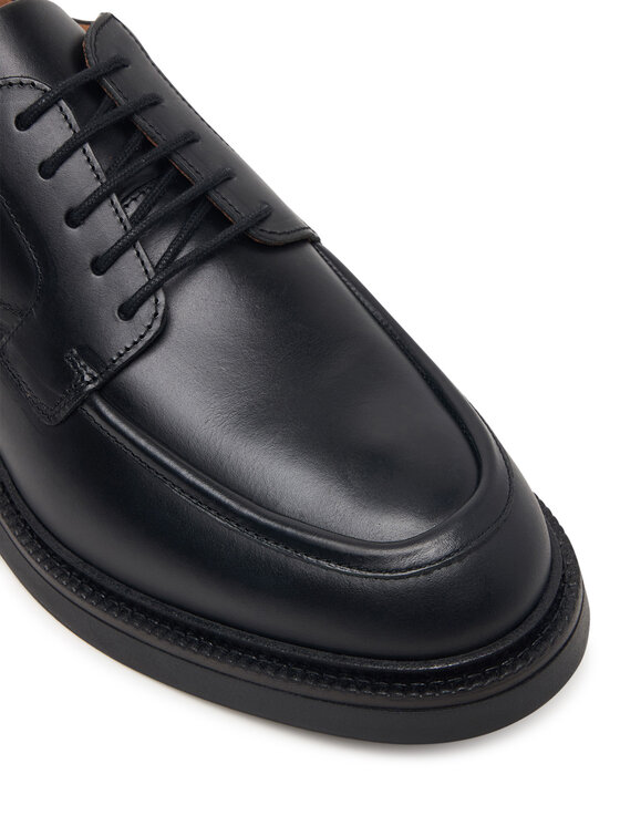 Tommy Hilfiger Nizki čevlji Tommy Hilfiger Corporate Casual Lth Deck Shoe FM0FM05979 Črna