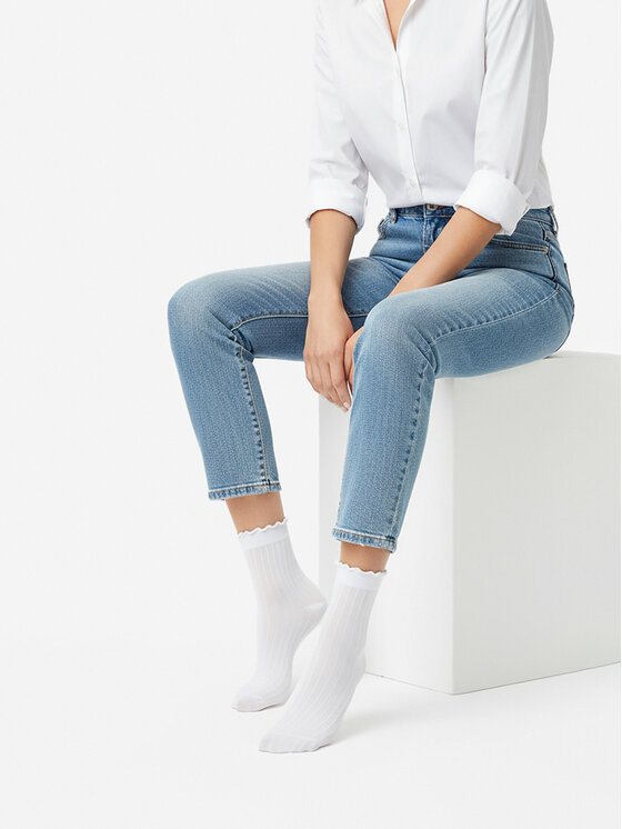 Nine West Довгі шкарпетки Nine West CEO_AS_NW_01_Z_AW25 (3-PACK) Білий