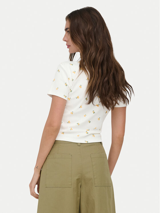 ONLY ONLY Camiseta Fenja 15347986 Blanco Slim Fit