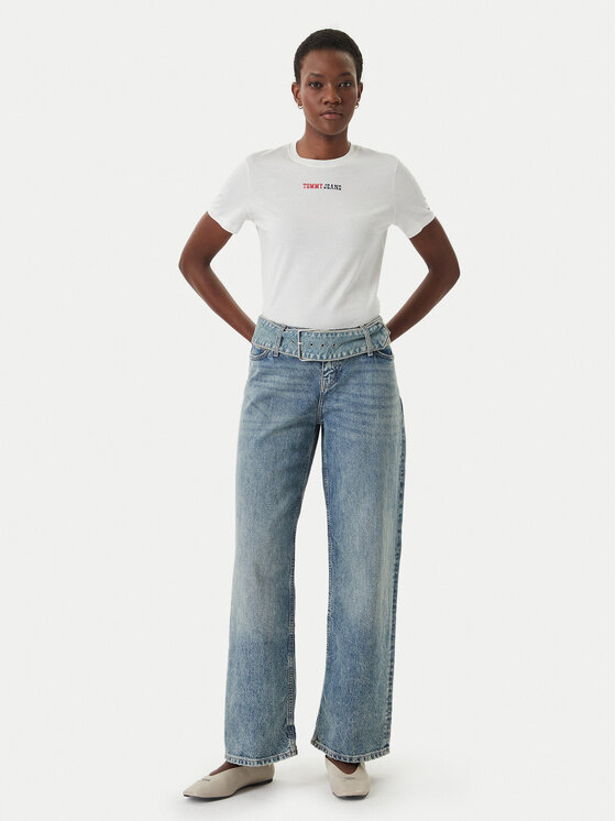Tommy Jeans Tommy Jeans Camiseta DW0DW22277 Blanco Regular Fit