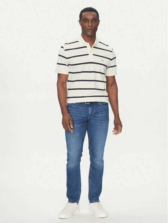 Gant Gant Polo majica 2014022 Écru Regular Fit
