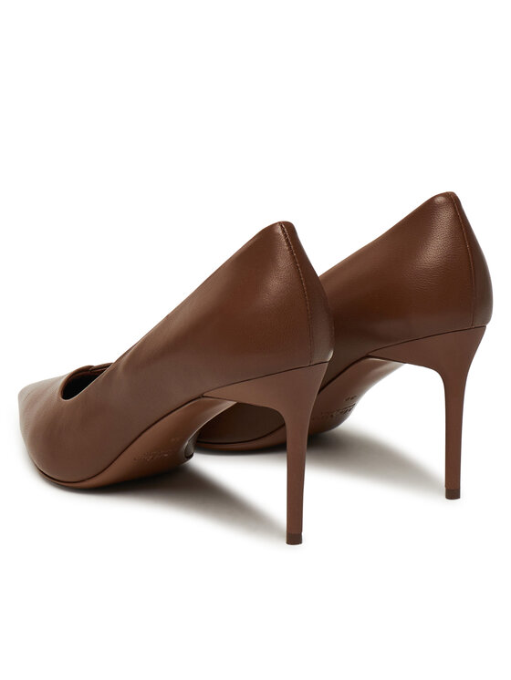 Max Mara Pantofi cu toc subțire Max Mara Phyllis 2524526191600 Maro