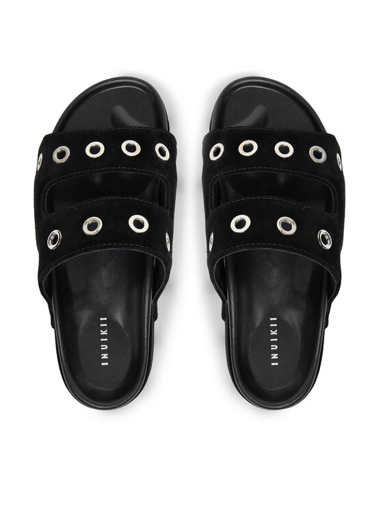 Inuikii Шльопанці Inuikii Suede Studs 70103-153 Чорний