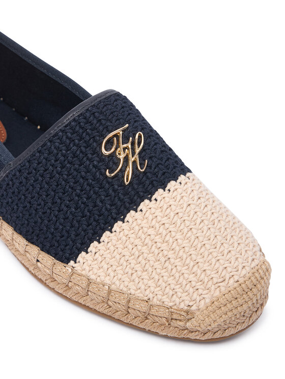 Tommy Hilfiger Espadrile Tommy Hilfiger Script Crochet Espadrille FW0FW09502 Bleumarin