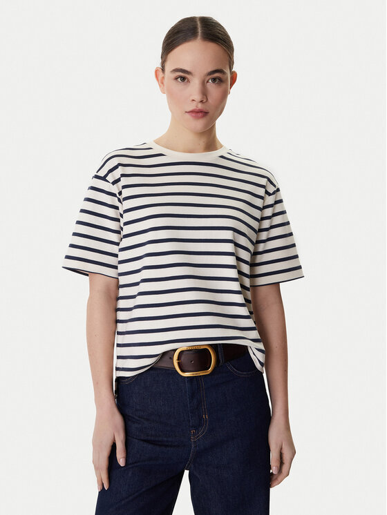 Weekend Max Mara Weekend Max Mara Camiseta Multid 2615941031 Beis Relaxed Fit