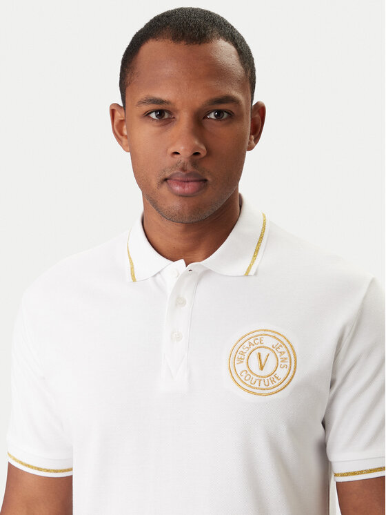 Versace Jeans Couture Versace Jeans Couture Polo 80GAGT03 CJ01T Blanco Regular Fit