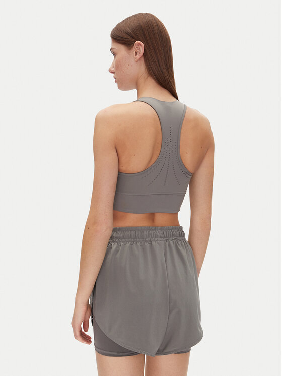 adidas by Stella McCartney adidas by Stella McCartney Marškinėliai Training JJ0120 Pilka Slim Fit