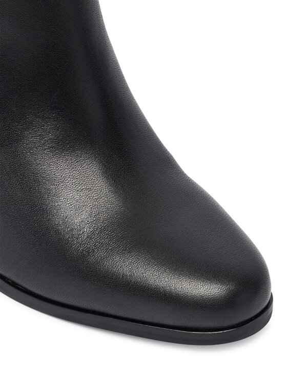 LAUREN RALPH LAUREN Stivaletti LAUREN RALPH LAUREN Brooke II Calfskin Bootie Heel 802974475004 Nero