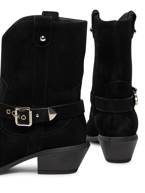 PINKO Ковбойські чоботи PINKO Tex 08 SD0197P002 Чорний