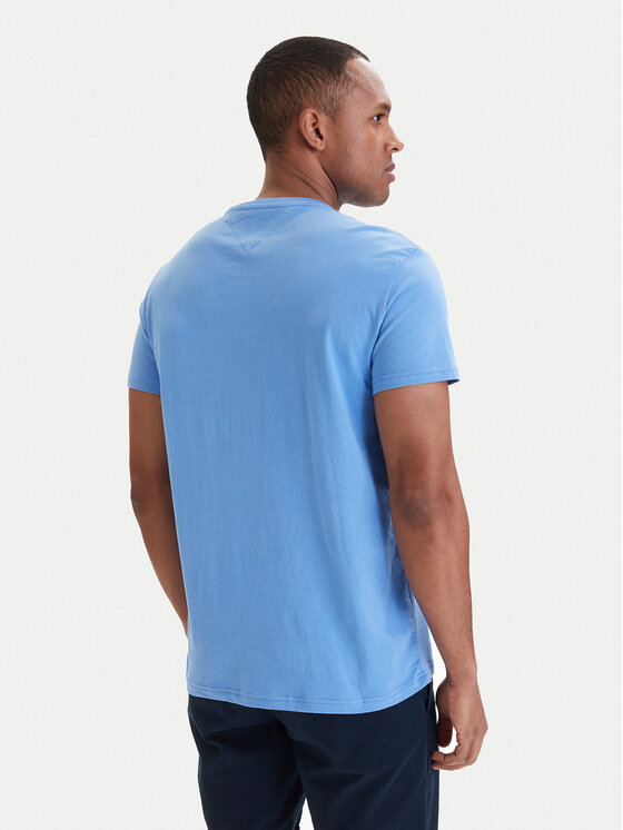 Tommy Jeans Tommy Jeans Camiseta Linear Chest DM0DM21780 Azul Slim Fit