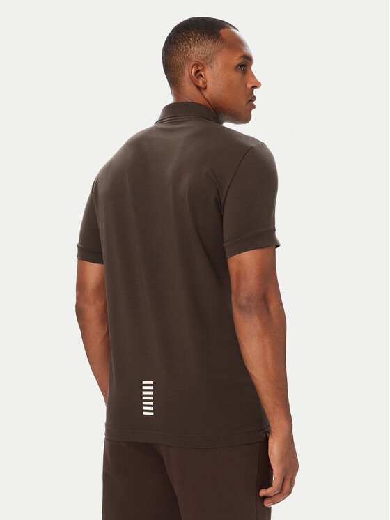 EA7 Emporio Armani EA7 Emporio Armani Polo 8NPF14 PJVQZ U6027 Marrón oscuro Regular Fit