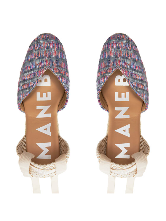 Manebi Еспадрильї Manebi Acapulco Heart-Shaped Wedge Espadrilles G 0.6 WH Рожевий