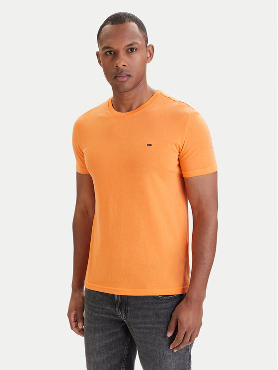 Tommy Jeans Tommy Jeans Camiseta DM0DM20363 Naranja Slim Fit