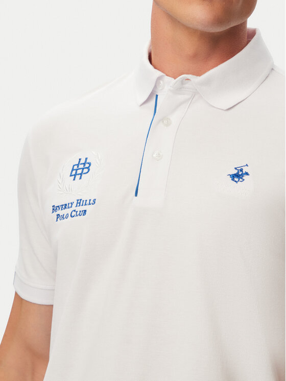 Beverly Hills Polo Club Beverly Hills Polo Club Поло P-SS26M-P2770 Білий Regular Fit