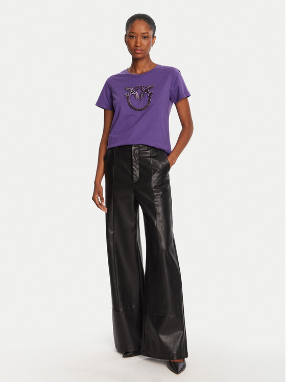 PINKO PINKO Camiseta Quentin 100535 A2RN Violeta Regular Fit