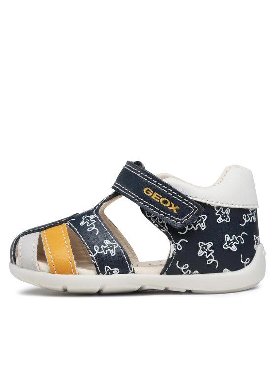 Scarpe Geox Elthan Boy B – Sneaker Primi Passi Con Doppio Strap, Suola Traspirante, Fodera In Lana