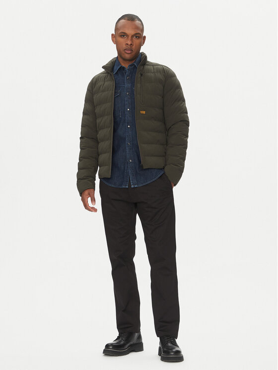 G-STAR G-Star Raw Télikabát Foundation D24276-D518 Zöld Regular Fit