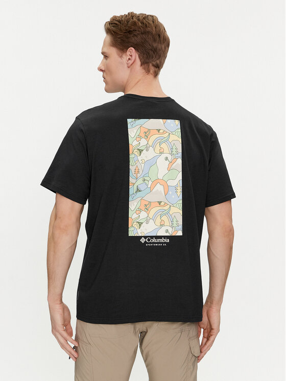 Columbia Columbia T-Shirt Explorers Canyon™ 2036451 Μαύρο Regular Fit