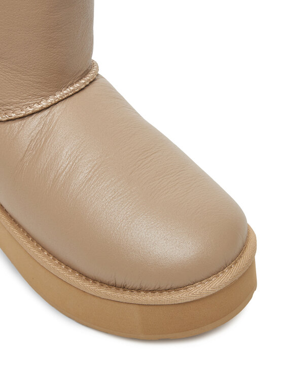 EMU Australia Škornji za sneg EMU Australia Stinger Mini Flatform Leather W13189 Bež