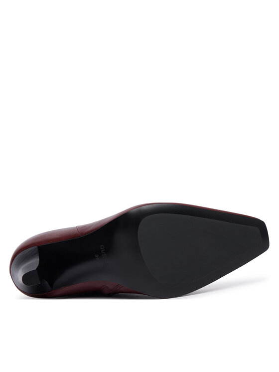 Guess Ботильйони Guess FLTRFF LEA10 Бордовий
