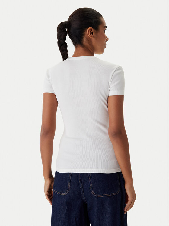 Lacoste Lacoste Marškinėliai TF5538 Kreminė Regular Fit