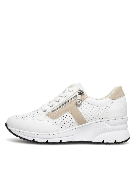 Rieker Sneakersy Rieker N6304-80 Biały