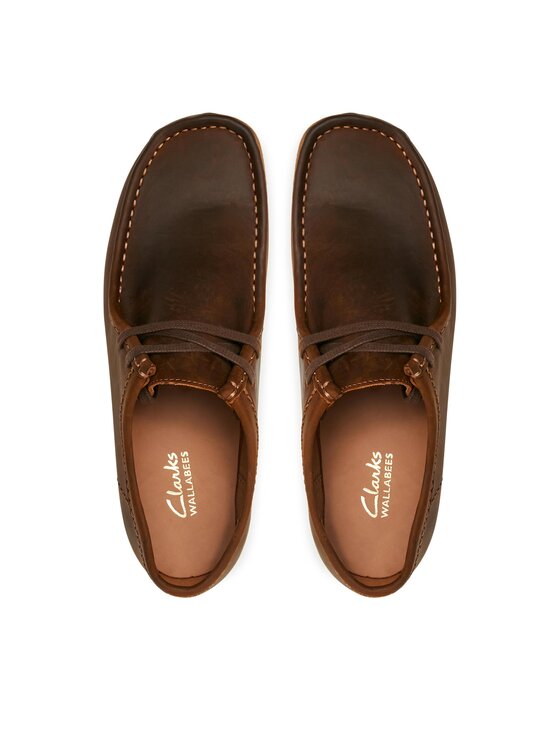 Clarks Mokasíny Clarks Wallabee Evo 261728197 Hnedá