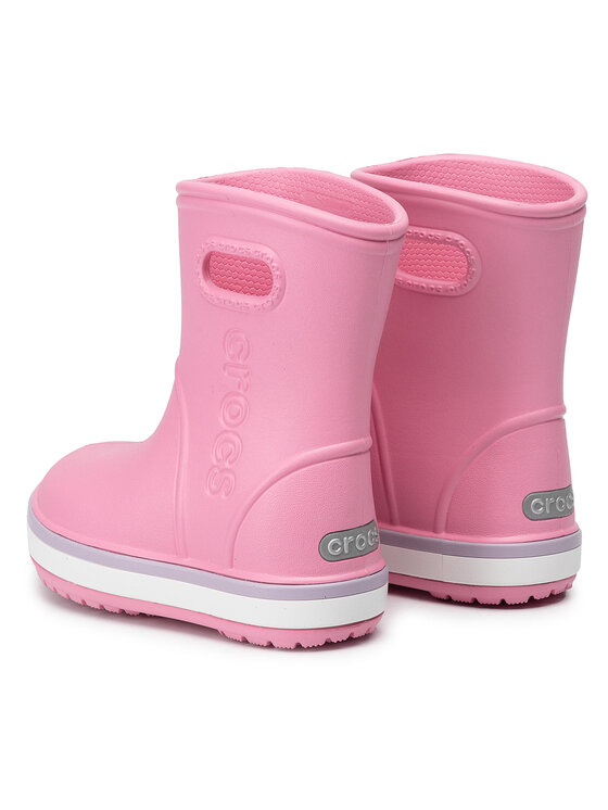 Crocs Гумові чоботи Crocs Crocband Rain Boot K 205827 Рожевий