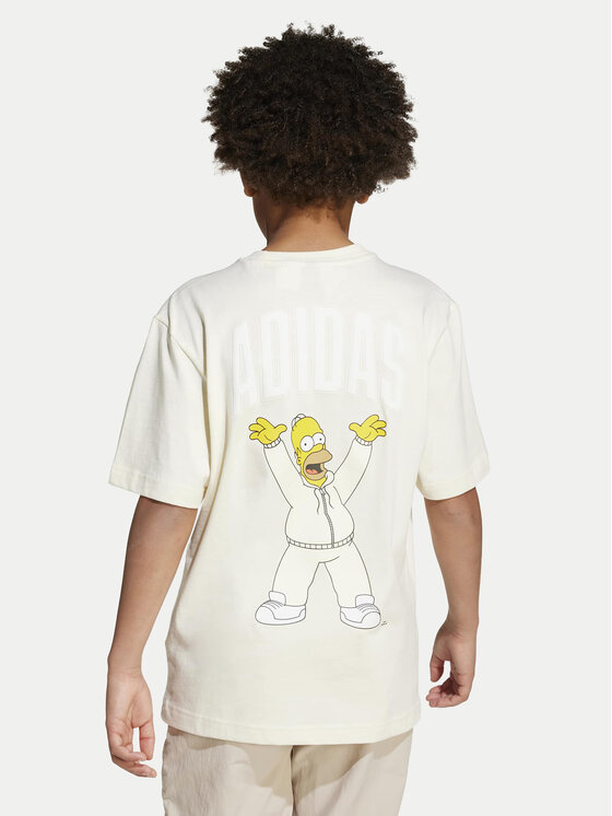 adidas adidas Футболка The Simpsons Graphics JL9180 Бежевий Loose Fit
