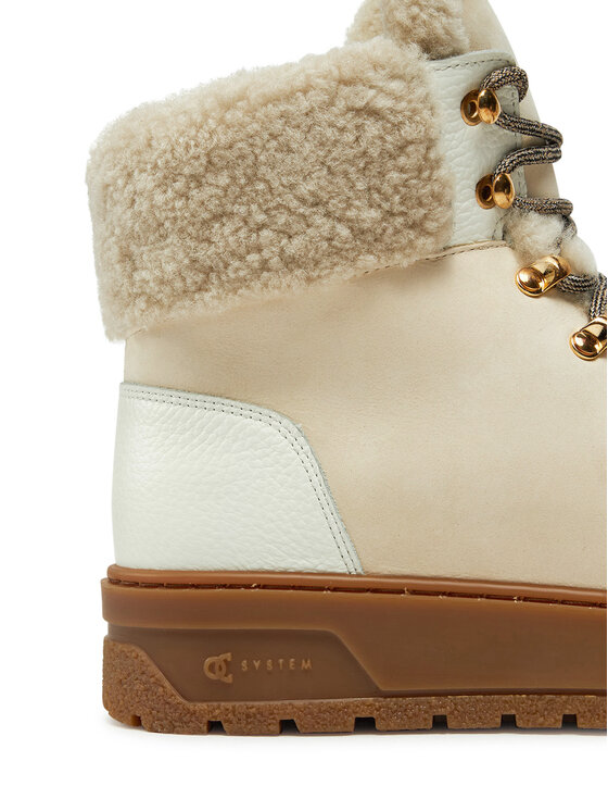 Pollini Зимни обувки Pollini SA21254H0LTOA10A Екрю