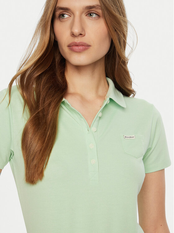 Guess Guess Поло W5RP47 KARS2 Зелений Regular Fit