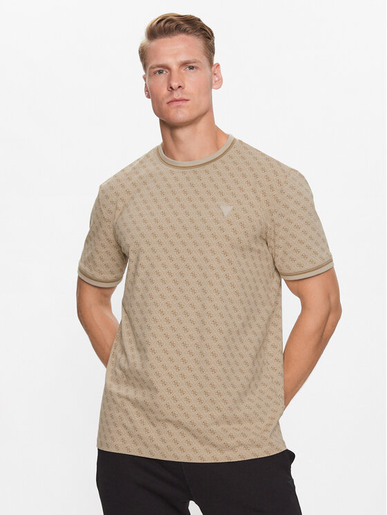Guess Guess Футболка Marshall Z2YI05 J1314 Бежевий Regular Fit