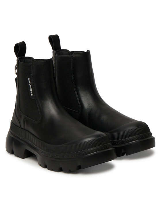 KARL LAGERFELD Jātnieku stila puszābaki KARL LAGERFELD KL43545 Melns