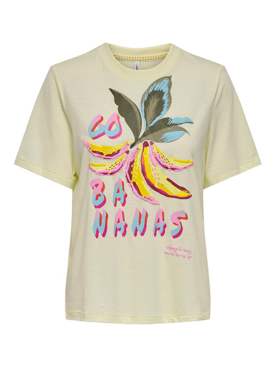 ONLY ONLY Футболка Bilins 15320615 Жовтий Regular Fit