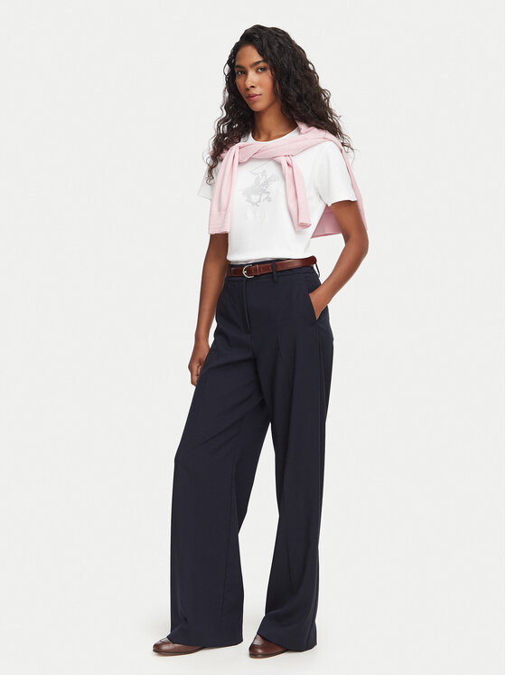 Beverly Hills Polo Club Beverly Hills Polo Club Футболка L1608-HR Білий Regular Fit